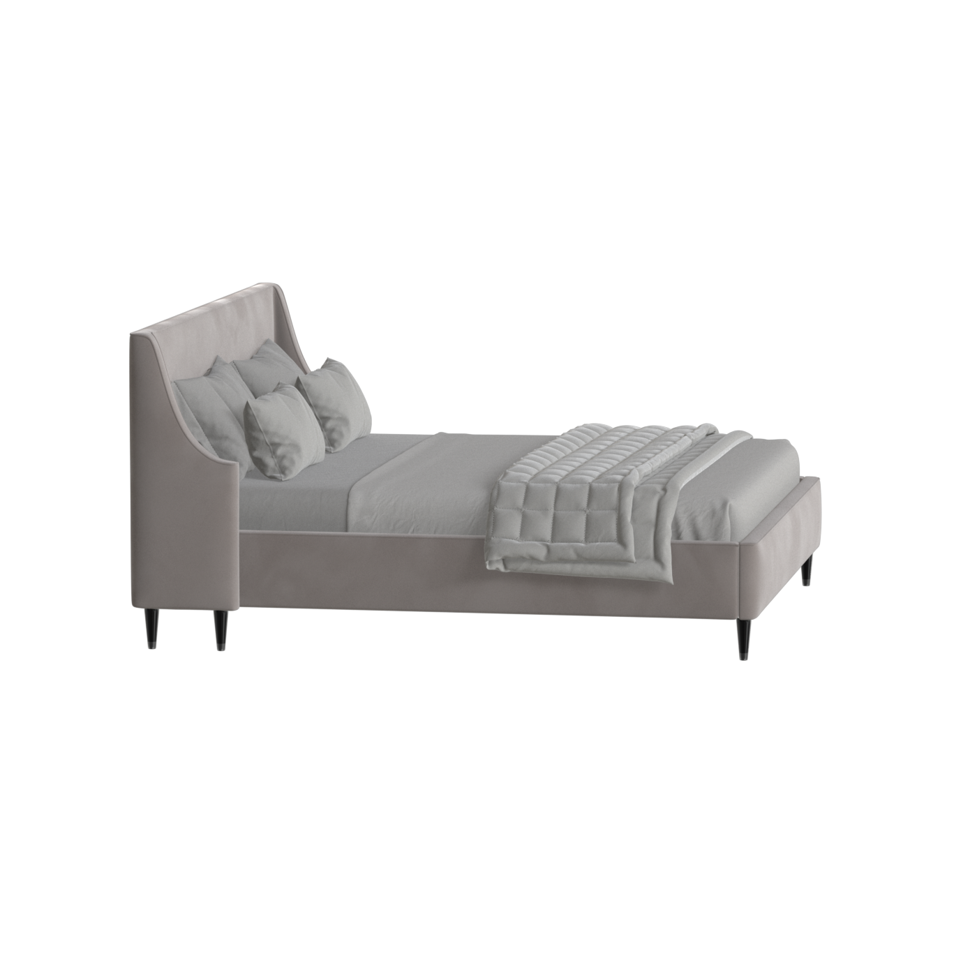 Laura Double Bed with High Headboard