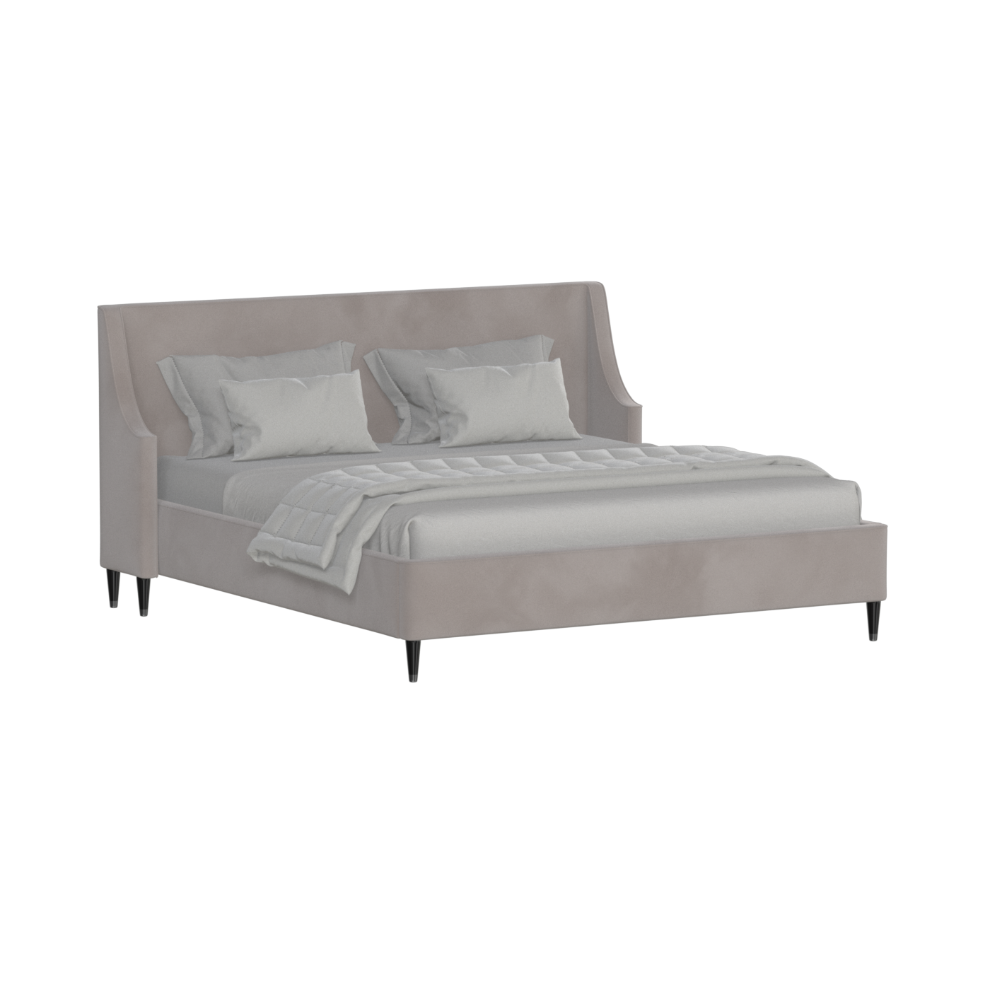 Laura Double Bed with High Headboard
