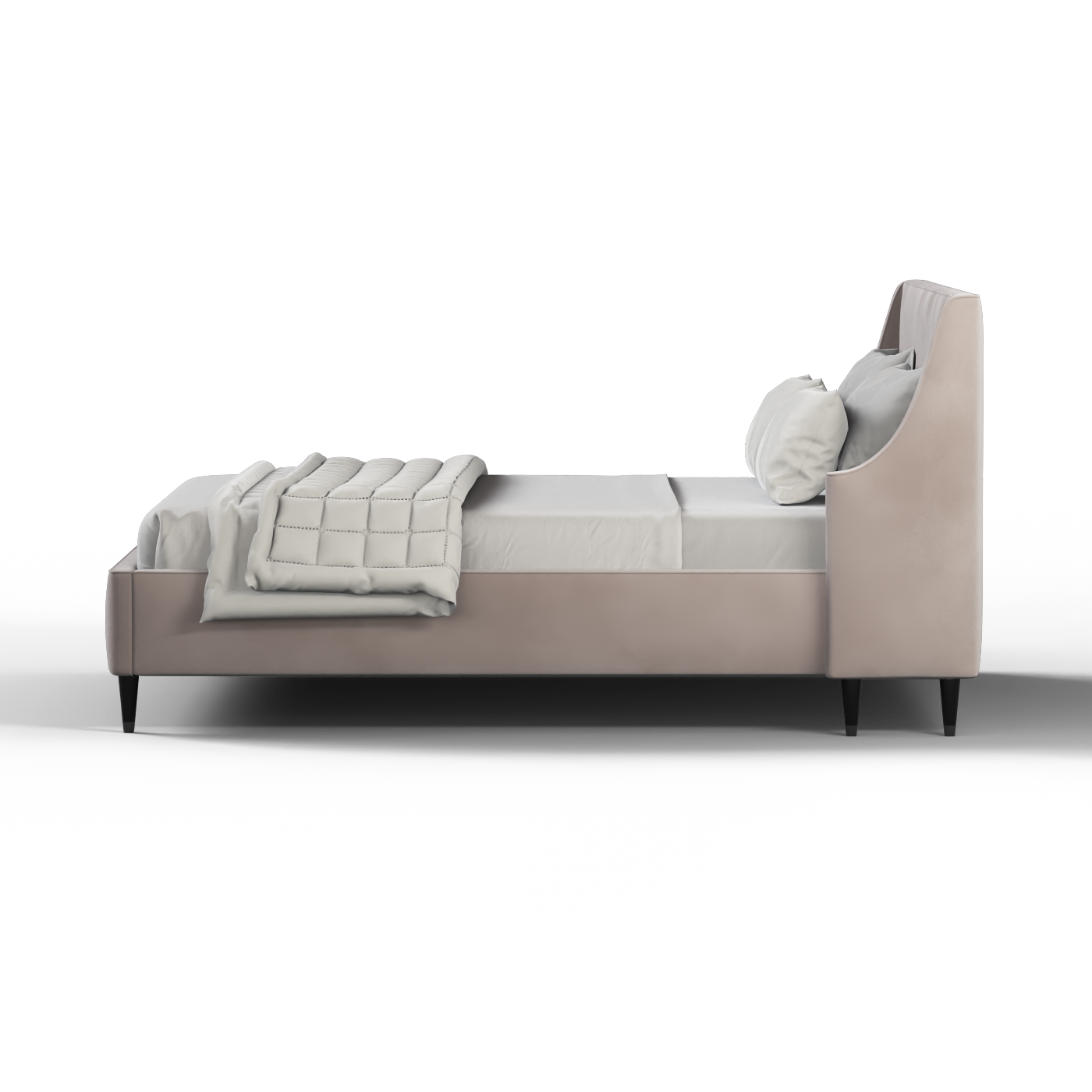 Laura Double Bed with High Headboard