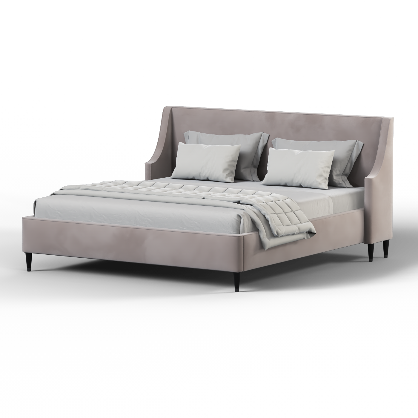 Laura Double Bed with High Headboard