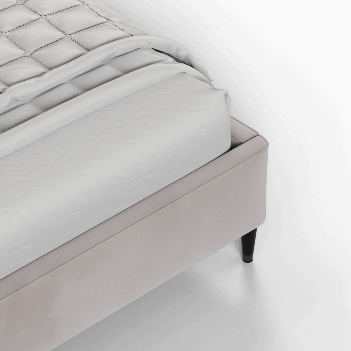 Laura Double Bed with High Headboard