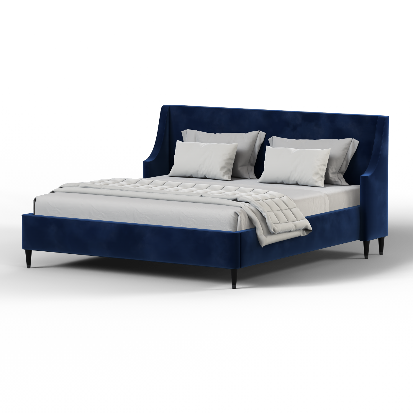 Laura Double Bed with High Headboard