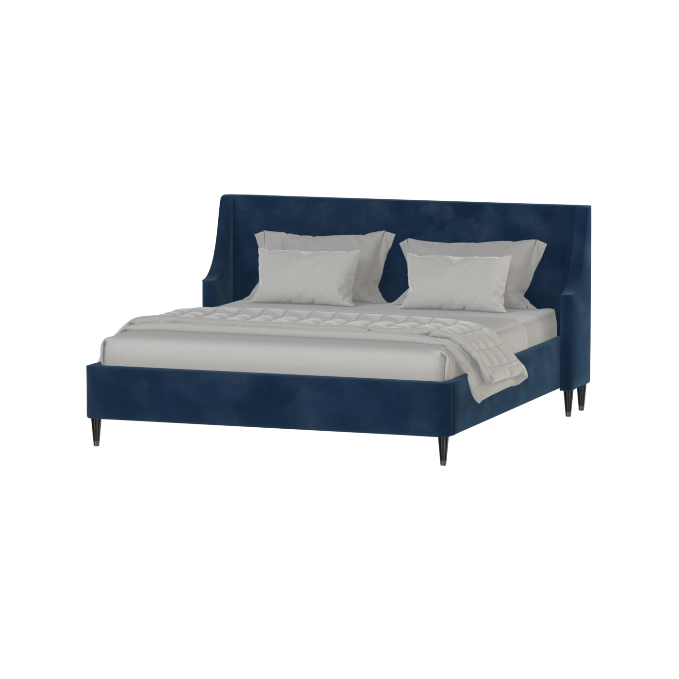 Laura Double Bed with High Headboard