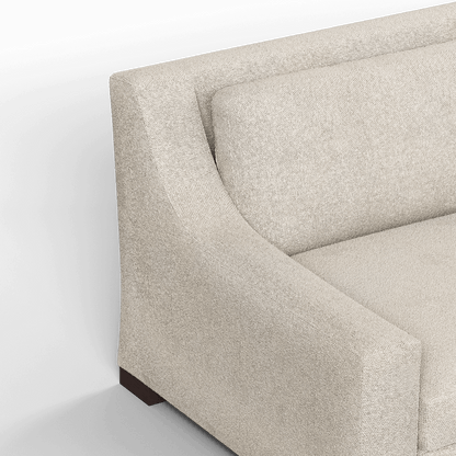 Canapé 2 places Louis — Design structuré avec accoudoirs fuselés