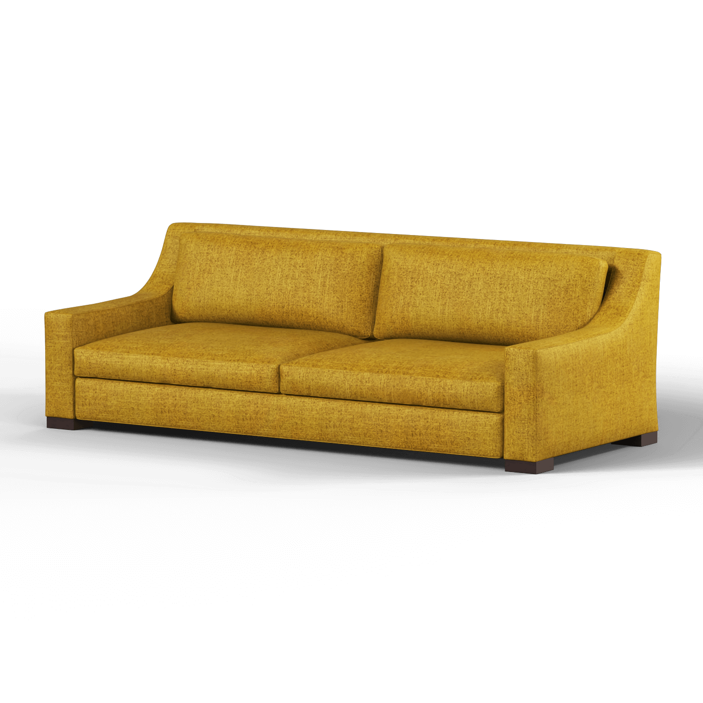 Louis 2 Seater Sofa — Structured Design with Tapered Arms