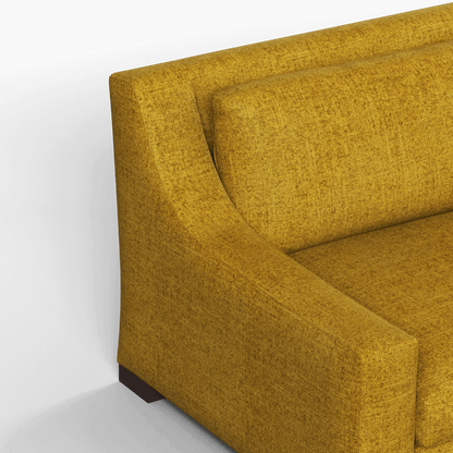 Louis 2 Seater Sofa — Structured Design with Tapered Arms