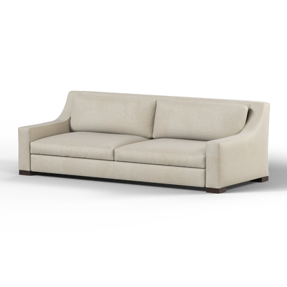 Louis 2 Seater Sofa — Structured Design with Tapered Arms