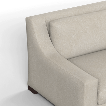 Louis 2 Seater Sofa — Structured Design with Tapered Arms