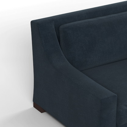 Louis 2 Seater Sofa — Structured Design with Tapered Arms