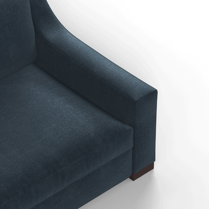 Louis 2 Seater Sofa — Structured Design with Tapered Arms