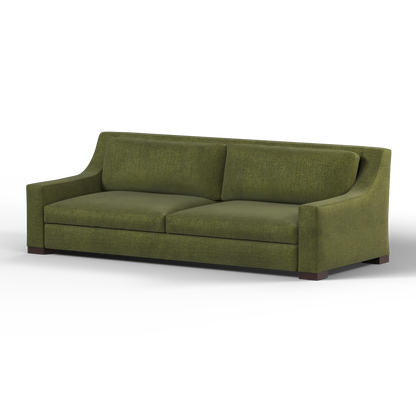 Louis 2 Seater Sofa — Structured Design with Tapered Arms