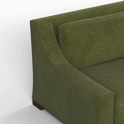 Louis 2 Seater Sofa — Structured Design with Tapered Arms