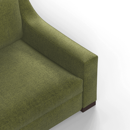 Louis 2 Seater Sofa — Structured Design with Tapered Arms