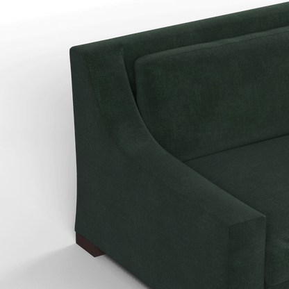 Louis 2 Seater Sofa — Structured Design with Tapered Arms