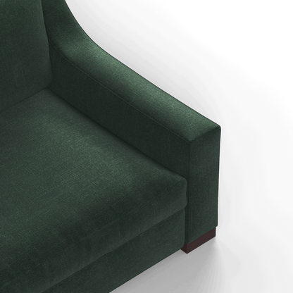 Louis 2 Seater Sofa — Structured Design with Tapered Arms