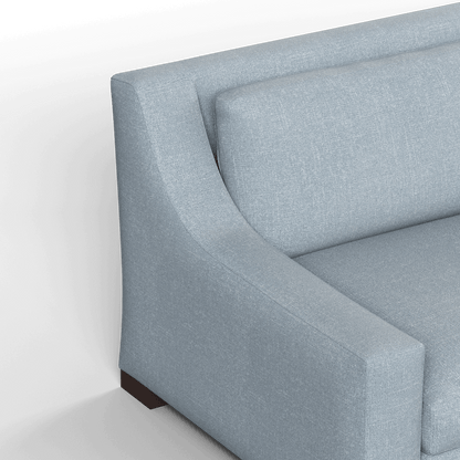 Louis 2 Seater Sofa — Structured Design with Tapered Arms