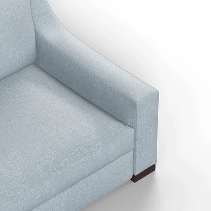 Louis 2 Seater Sofa — Structured Design with Tapered Arms