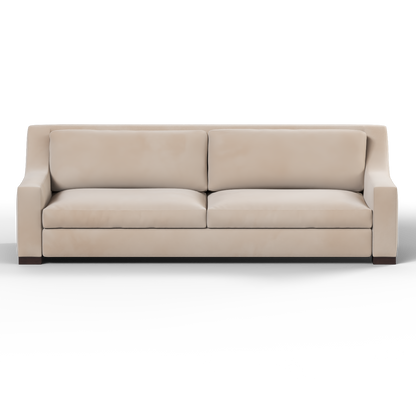 Louis 2 Seater Sofa — Structured Design with Tapered Arms