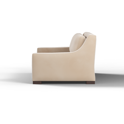 Louis 2 Seater Sofa — Structured Design with Tapered Arms