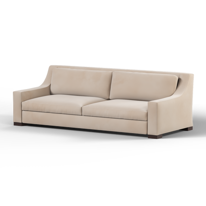 Louis 2 Seater Sofa — Structured Design with Tapered Arms