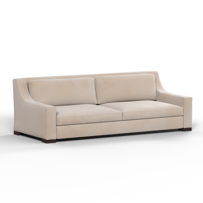 Louis 2 Seater Sofa — Structured Design with Tapered Arms