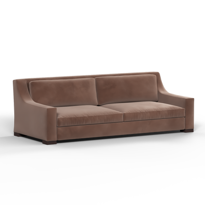 Louis 2 Seater Sofa — Structured Design with Tapered Arms