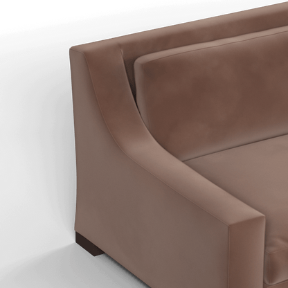 Louis 2 Seater Sofa — Structured Design with Tapered Arms