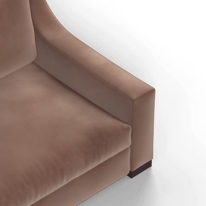 Louis 2 Seater Sofa — Structured Design with Tapered Arms
