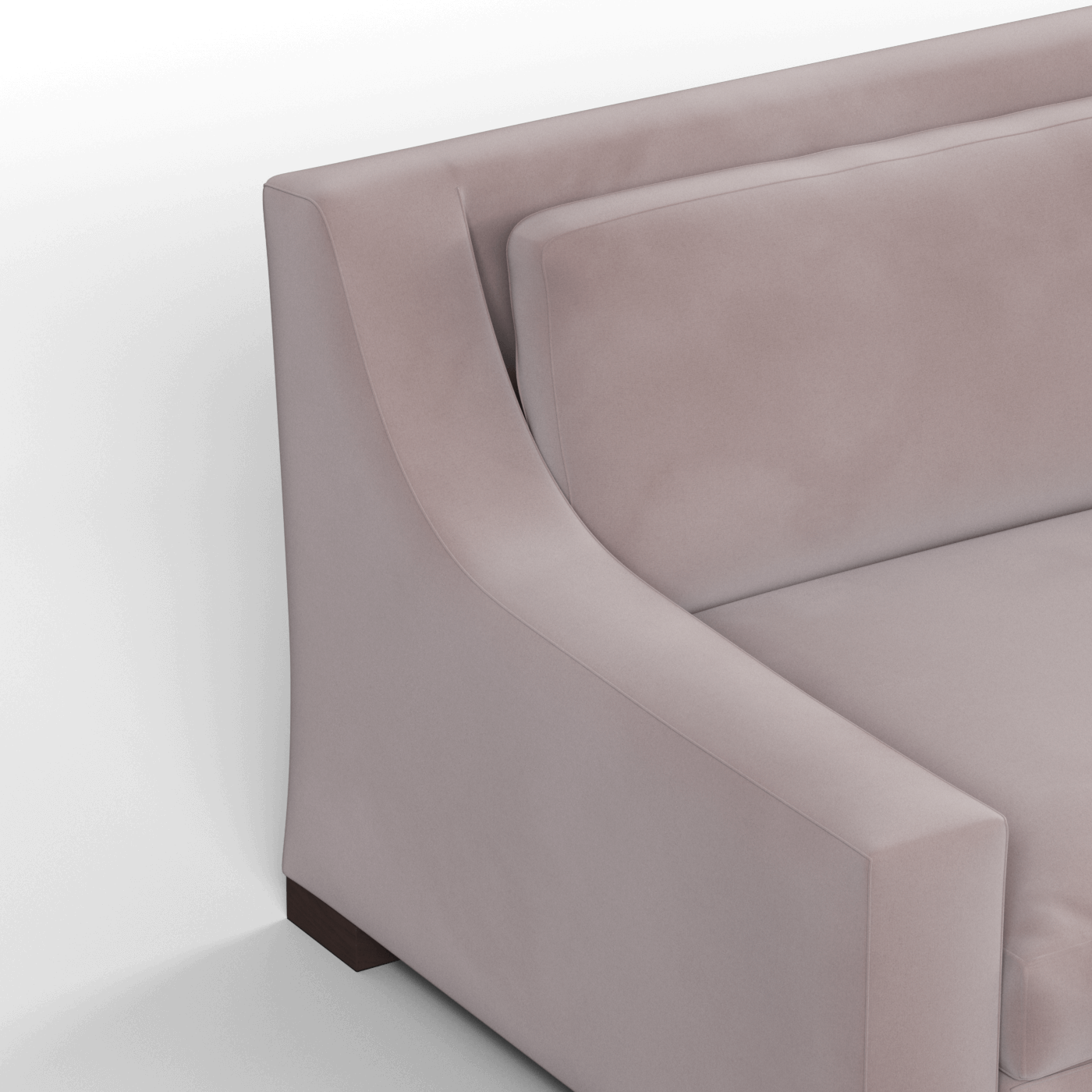 Canapé 2 places Louis — Design structuré avec accoudoirs fuselés