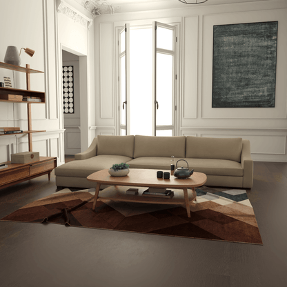 Louis Sectional Sofa — Low-Profile Modular Corner Layout