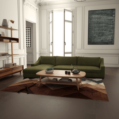 Louis Sectional Sofa — Low-Profile Modular Corner Layout