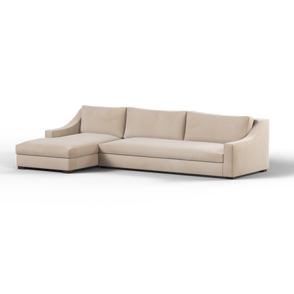 Louis Sectional Sofa — Low-Profile Modular Corner Layout