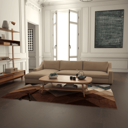 Louis Sectional Sofa — Low-Profile Modular Corner Layout
