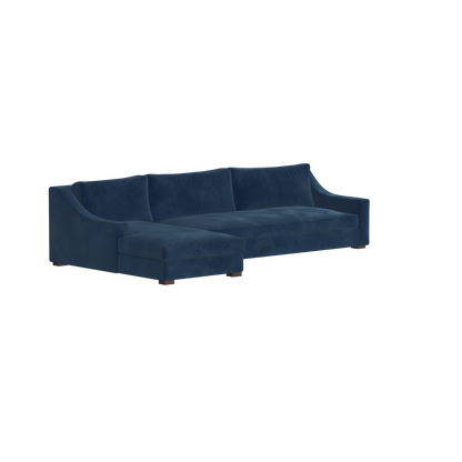 Louis Sectional Sofa — Low-Profile Modular Corner Layout