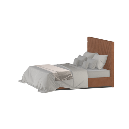 Lucia Bed With High Refined Headboard