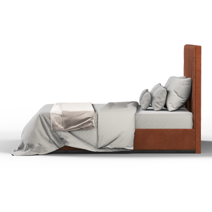 Lucia Bed With High Refined Headboard