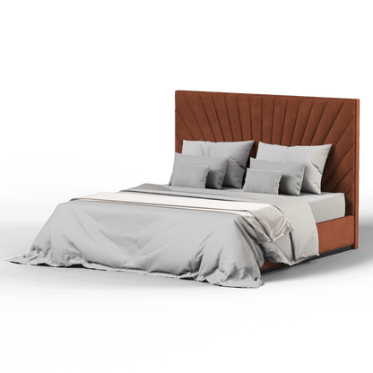 Lucia Bed With High Refined Headboard