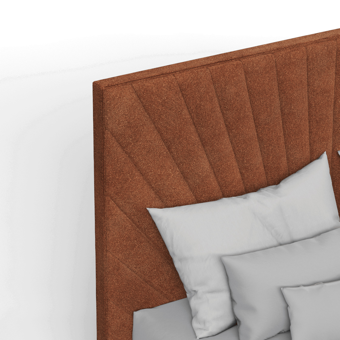Lucia Bed With High Refined Headboard