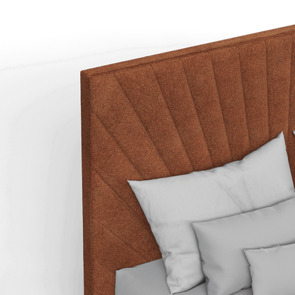 Lucia Bed With High Refined Headboard