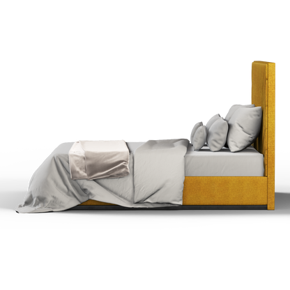 Lucia Bed With High Refined Headboard