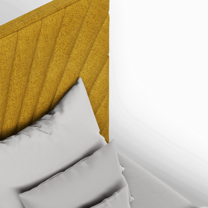 Lucia Bed With High Refined Headboard