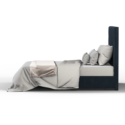 Lucia Bed With High Refined Headboard