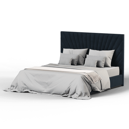 Lucia Bed With High Refined Headboard