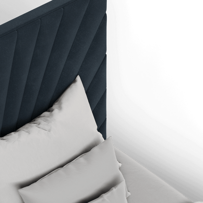 Lucia Bed With High Refined Headboard