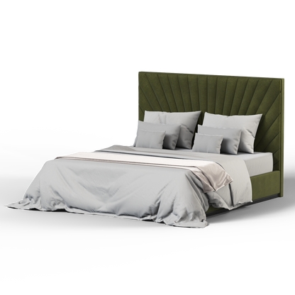 Lucia Bed With High Refined Headboard
