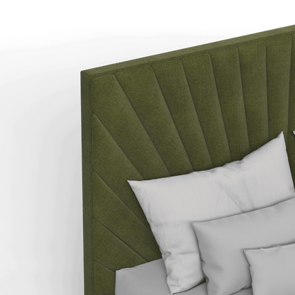 Lucia Bed With High Refined Headboard