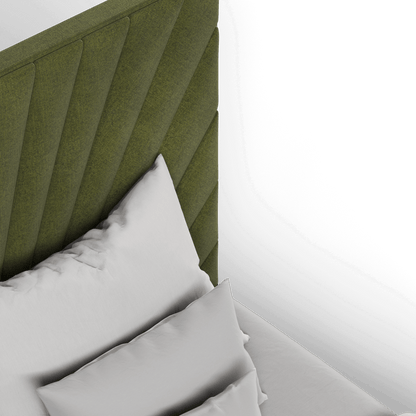 Lucia Bed With High Refined Headboard