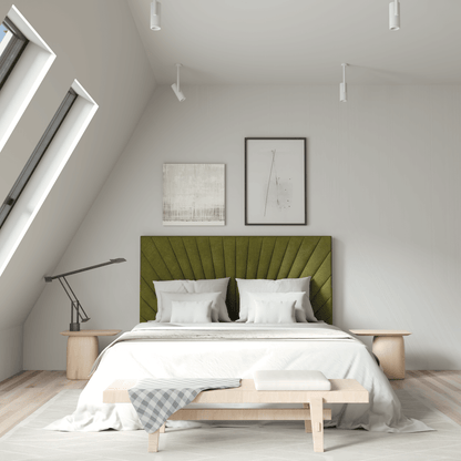 Lucia Bed With High Refined Headboard