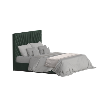 Lucia Bed With High Refined Headboard