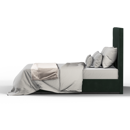 Lucia Bed With High Refined Headboard